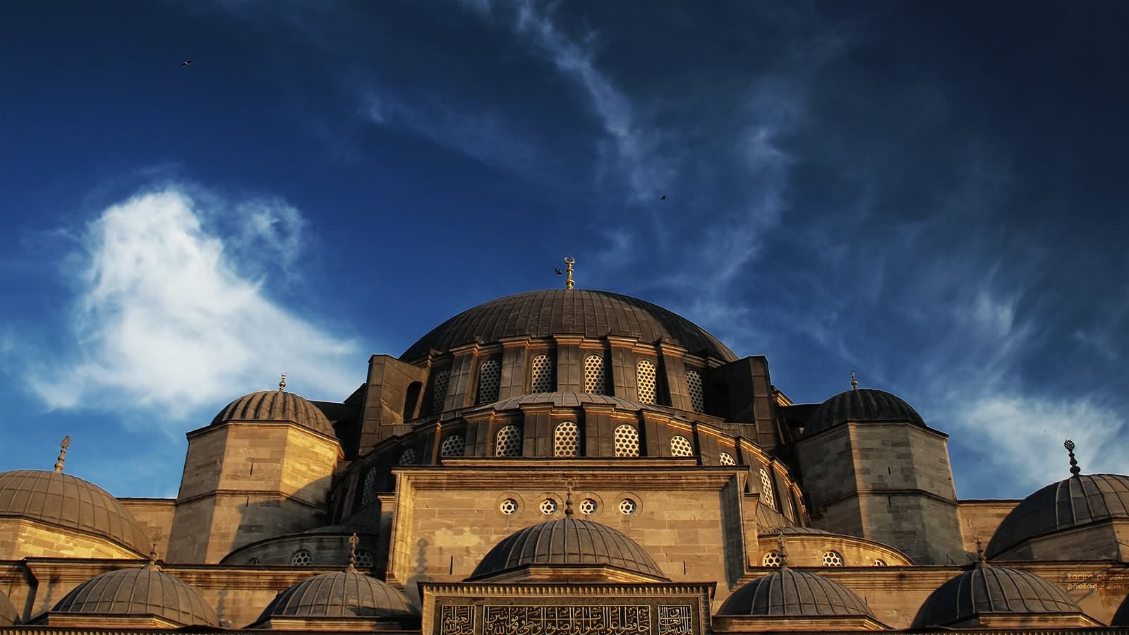 Closeup Of Yeni Cami Exterior View