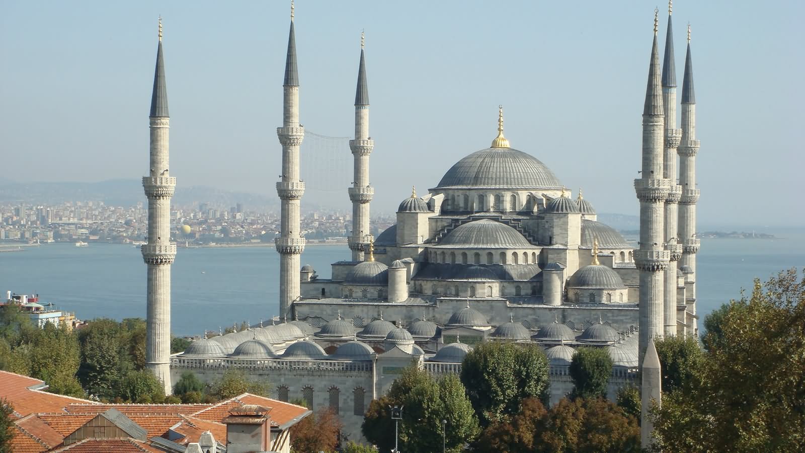 Exterior View Of The Blue Mosque