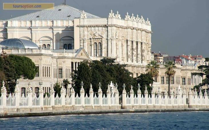 Exterior View Of The Dolmabahce Palace, Istanbul