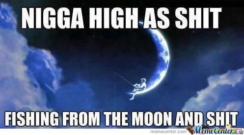 Fishing From The Moon And Shit Funny Shit Meme Picture
