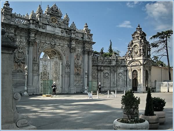 Front Facade Of The Dolmabahce Palace, Istanbul
