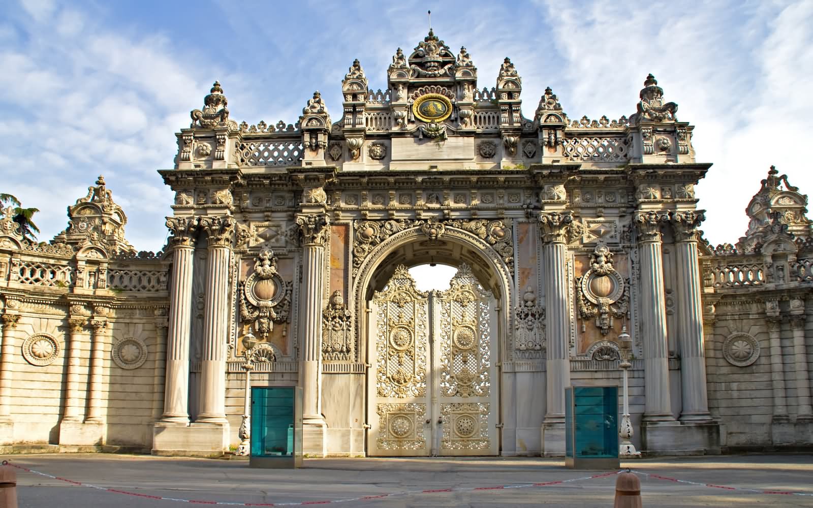 Front Gate Of The Dolmabahce Palace