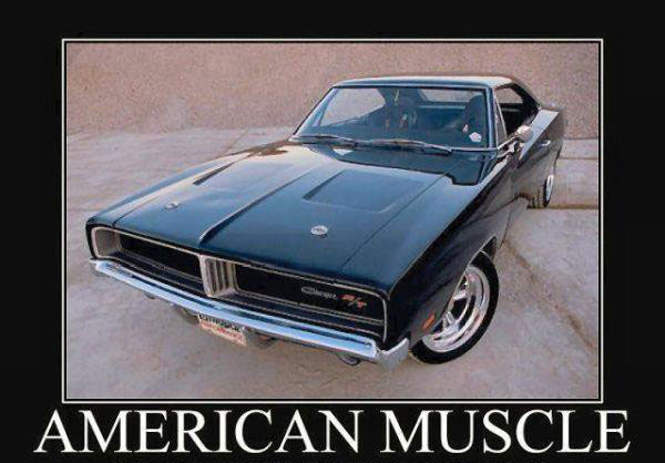 Funny American Muscle Car Meme Poster Image
