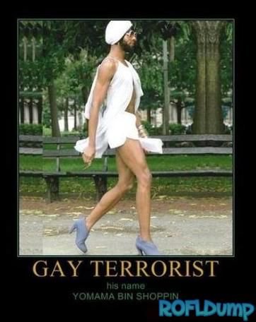 Funny Gay Terrorist Meme Poster Image