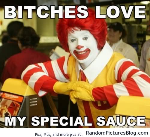 Funny Mcdonalds Meme Bitches Love My Special Sauce Photo