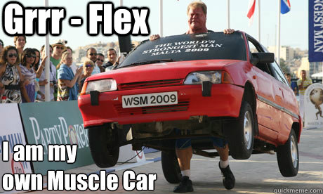 Funny Muscle Car Meme Photo For Whatsapp