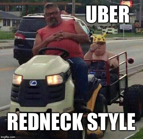 Funny Redneck Uber Meme Image