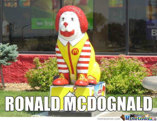 Funny Ronald Mcdognald Image