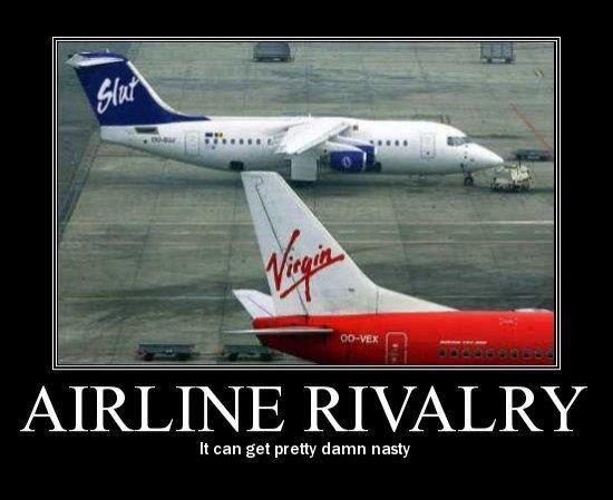Funny Wtf Meme Airline Rivalry It Can Get Pretty Damn Nasty Picture
