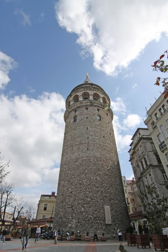 Galata Tower View From Below