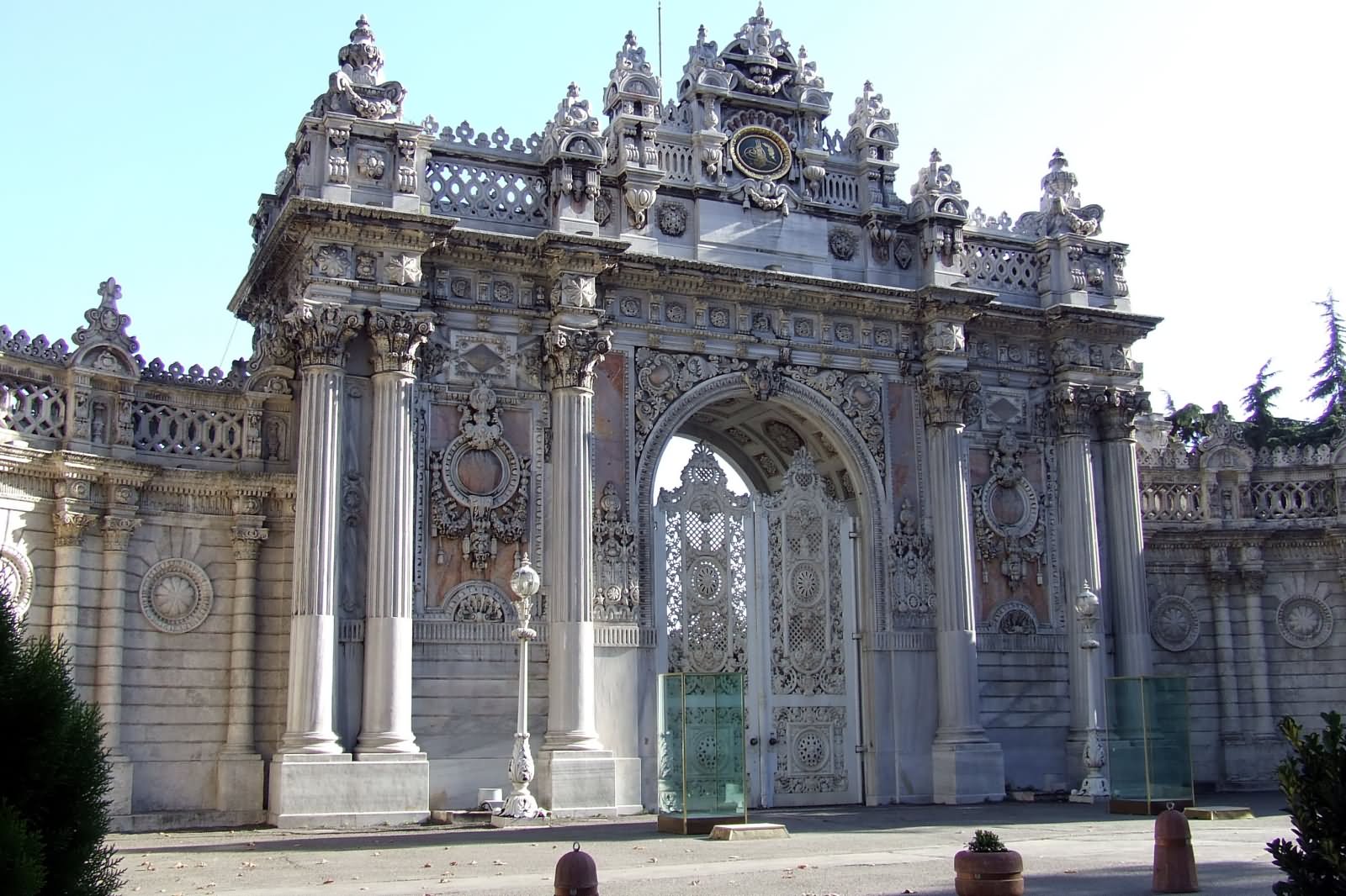 Gate Of The Dolmabahce Palace In Istanbul