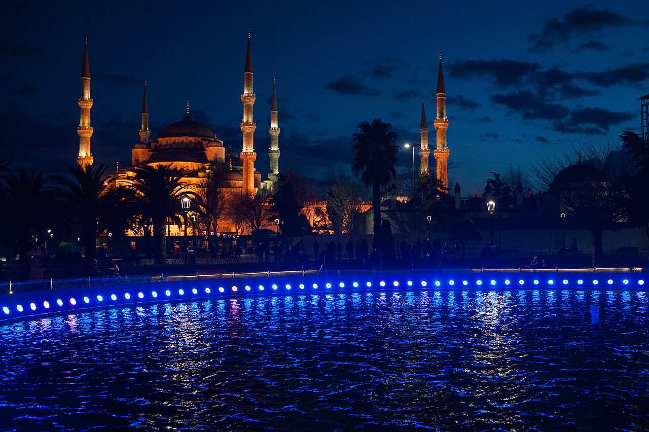 Hagia Sophia At Night In Istanbul