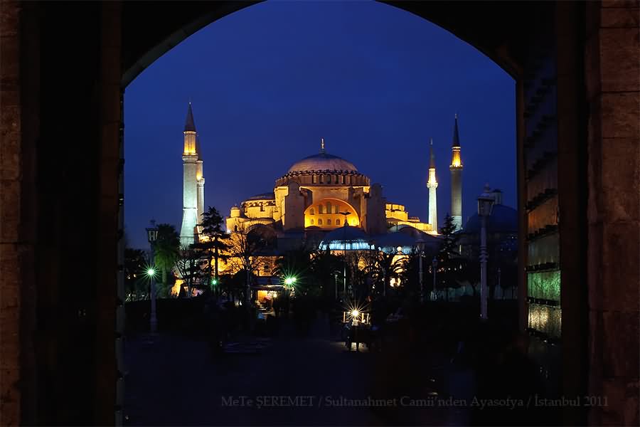 Hagia Sophia Beautiful Night View Image