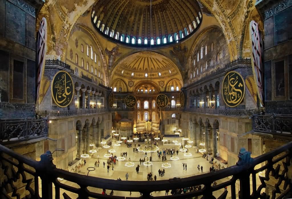 Hagia Sophia Inside View From Balcony