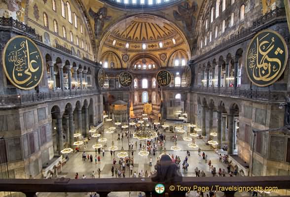 Hagia Sophia Museum Inside View Image