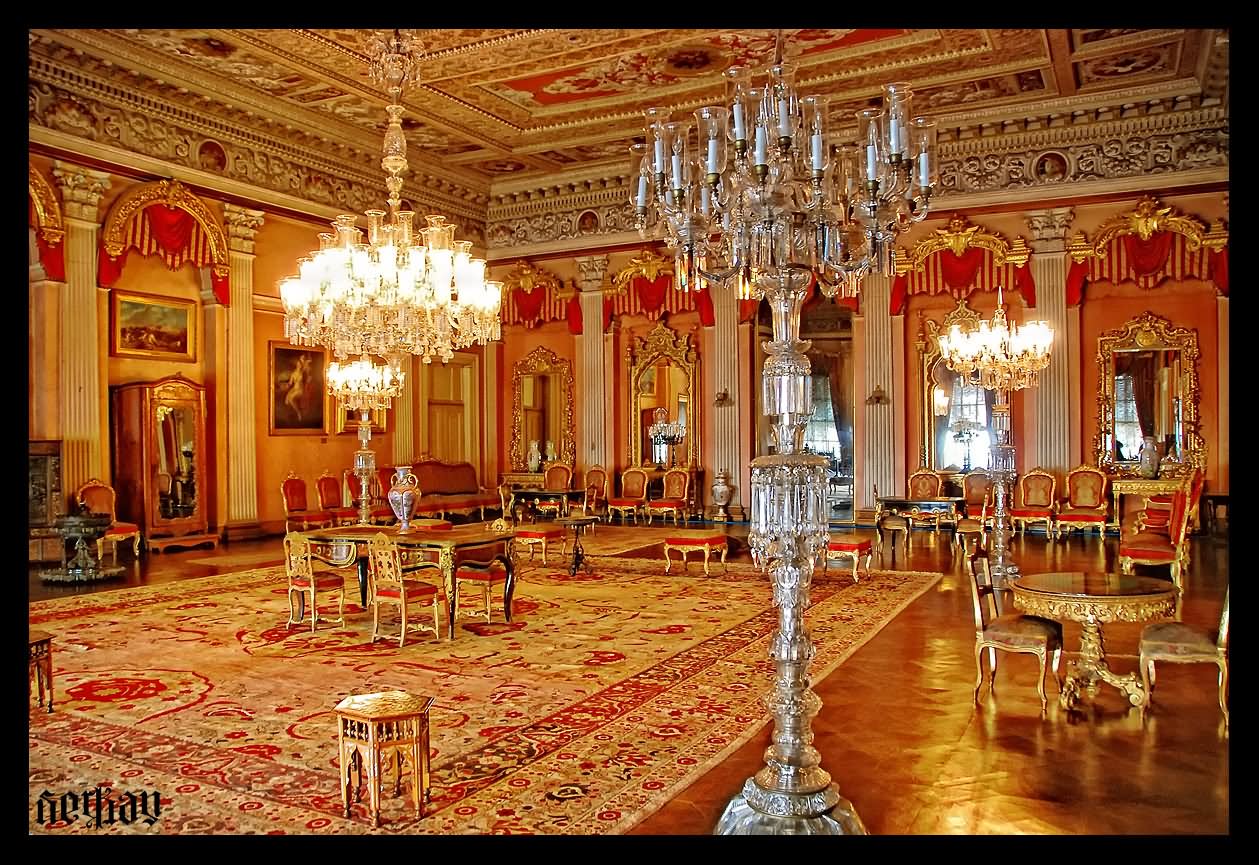 Hall Inside The Dolmabahce Palace In Istanbul