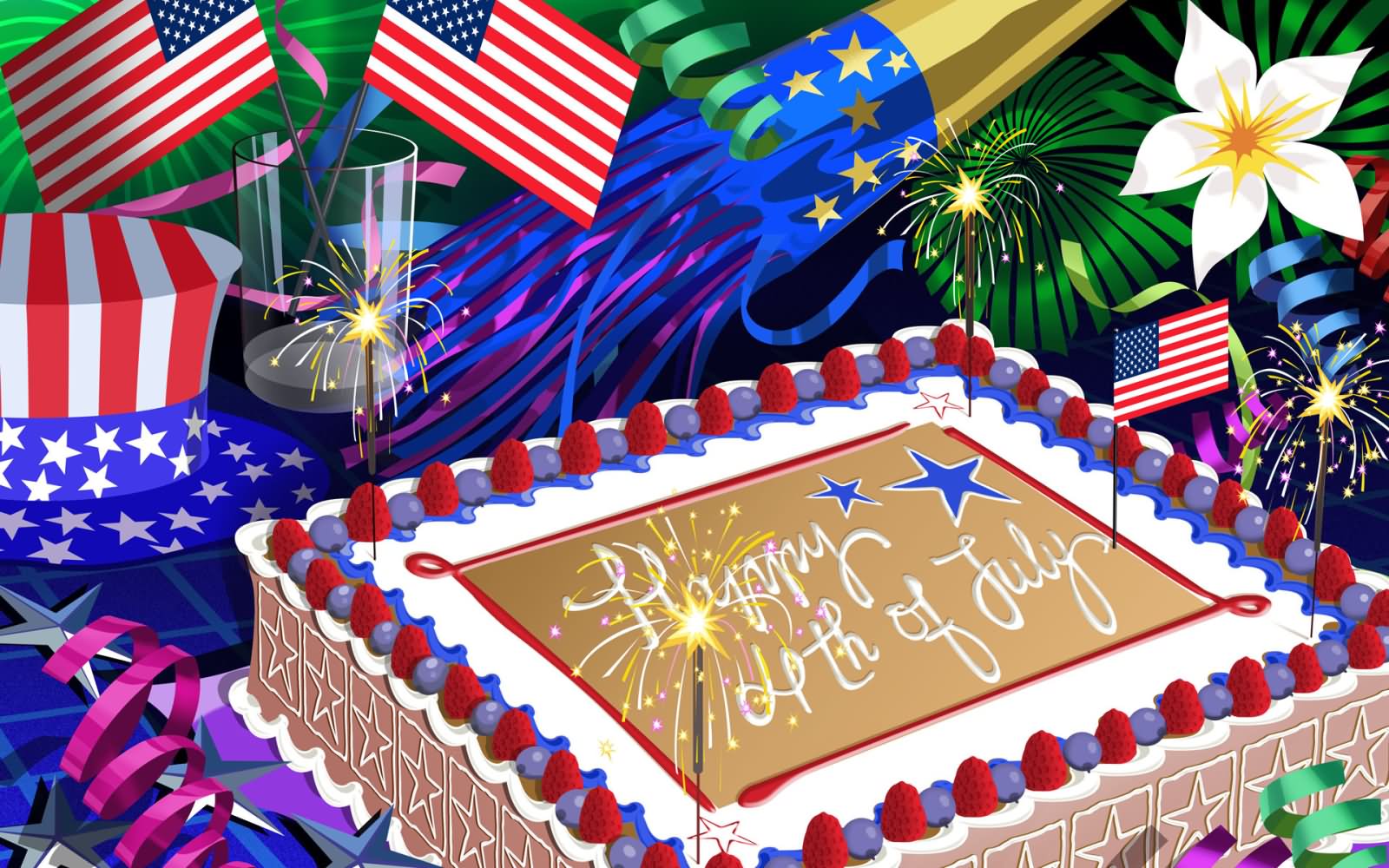 Happy 4th Of July Cake Picture