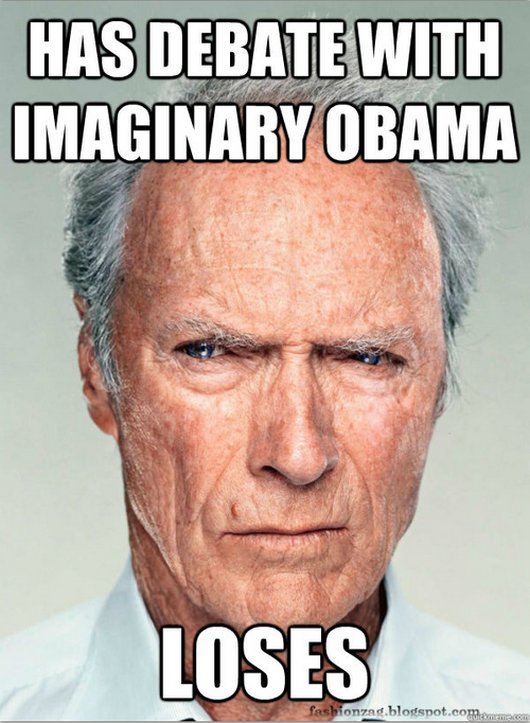Has Debate With Imaginary Obama Funny Wtf Meme Image