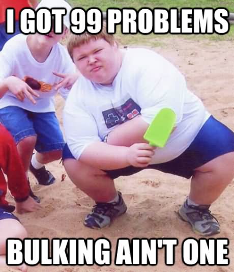 I Got 99 Problems Bulking Ain't One Funny Muscle Meme Image