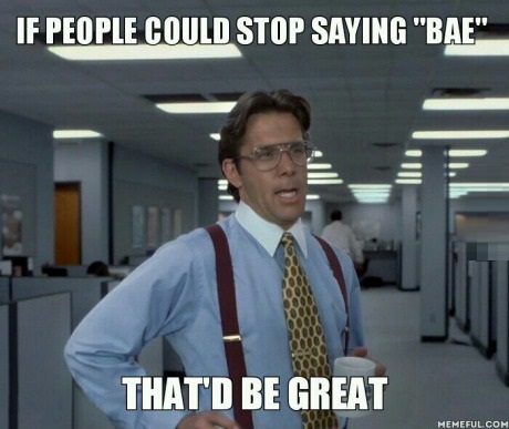 If People Could Stop Saying Bae That'D Be Great Funny Stop Meme Image
