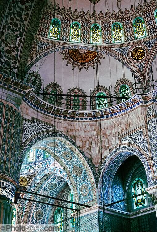 Incredible Ceiling Architecture Inside The Blue Mosque