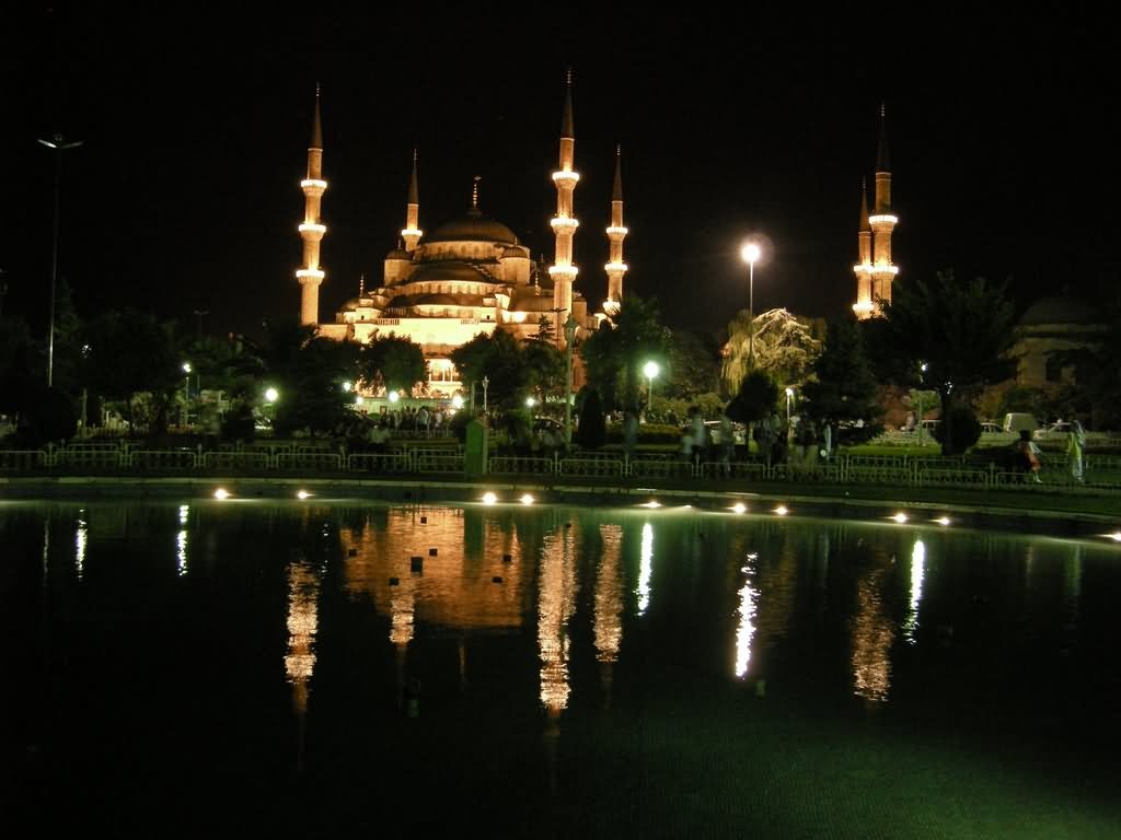 Incredible Night Picture Of The Hagia Sophia