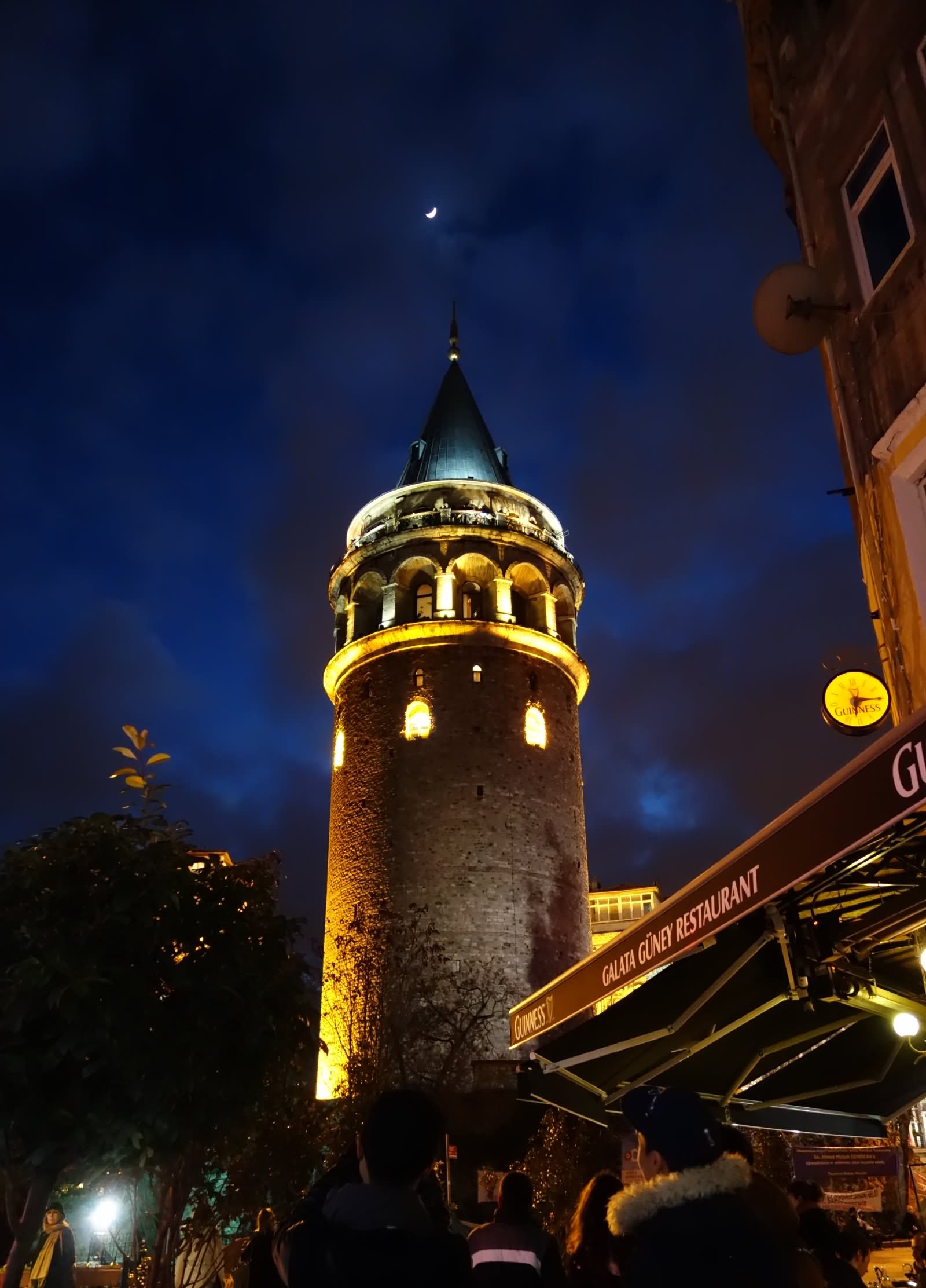 Incredible Night View Of The Galata Tower