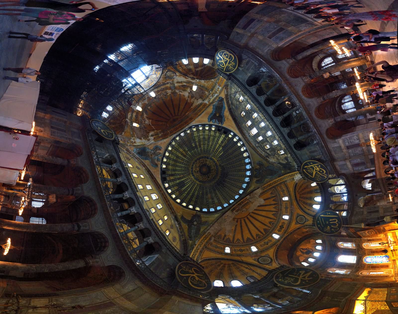 Interior Ceiling Of The Hagia Sophia
