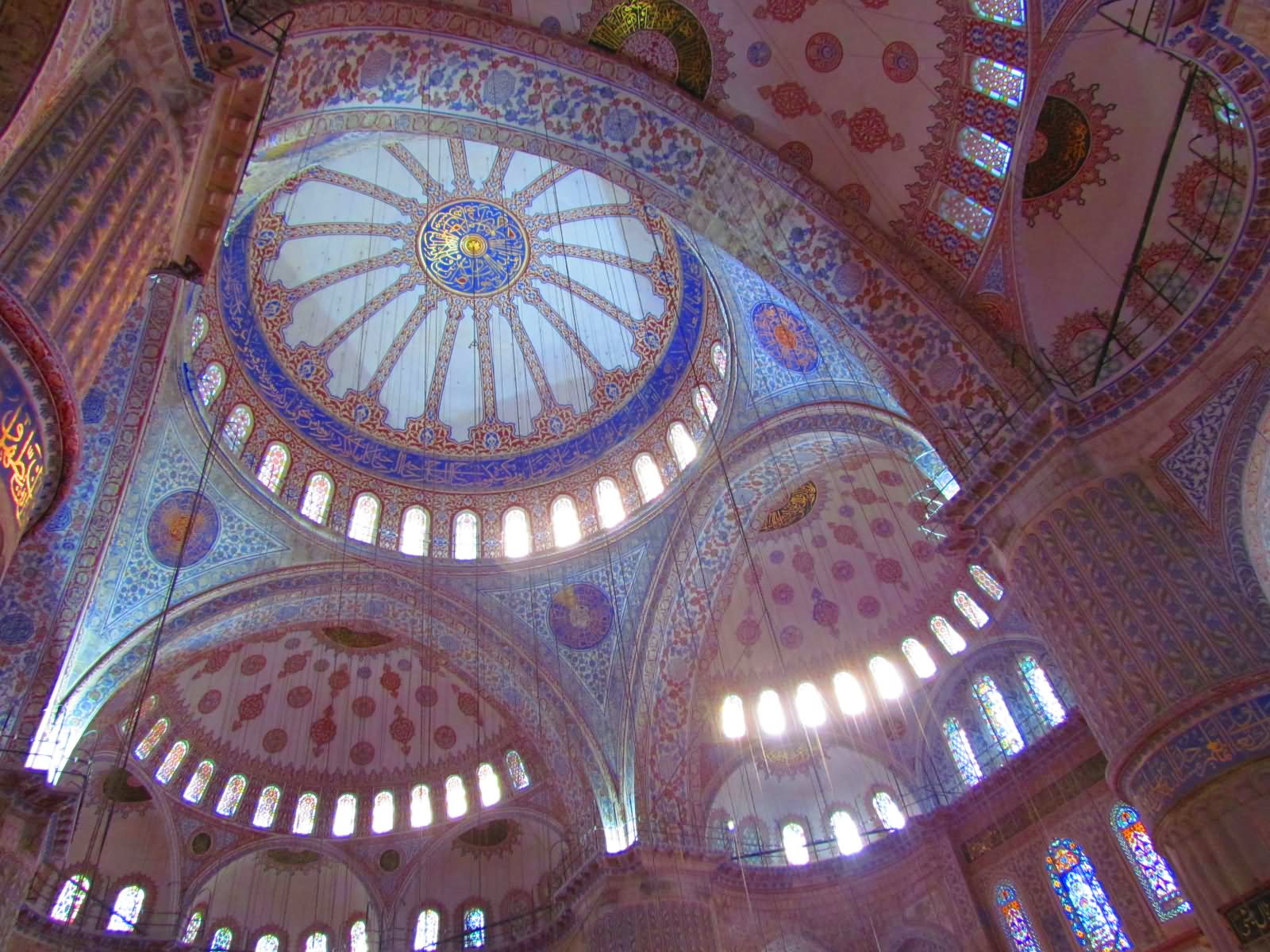 Interior View Image Of The Blue Mosque