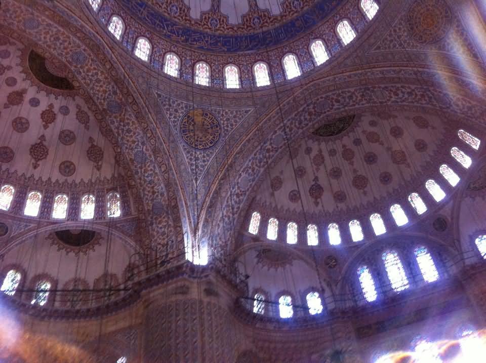 Magnificent Architecture Inside The Blue Mosque Of Istanbul