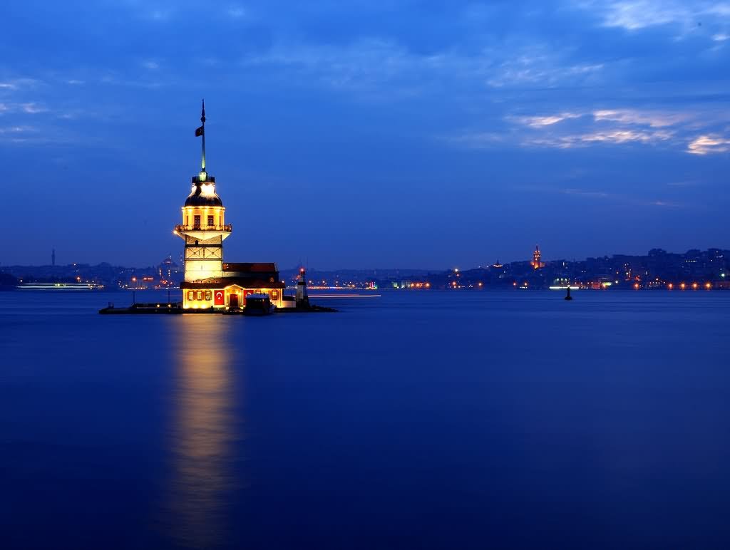 Maiden's Tower At Night