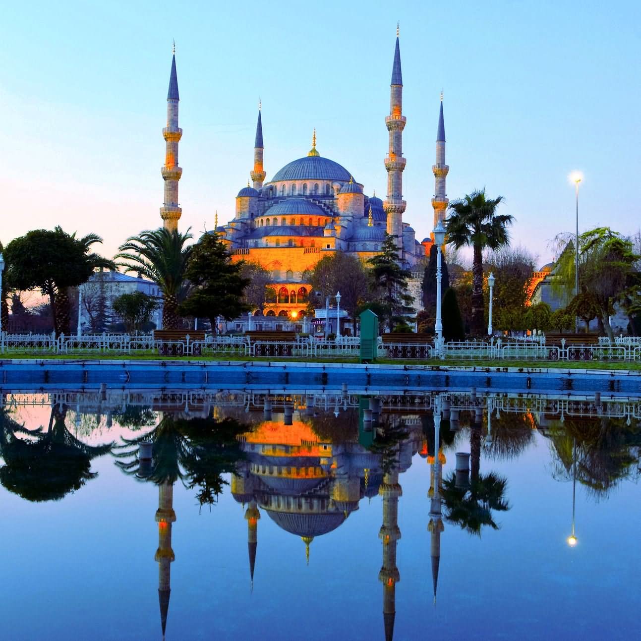 Majestic Blue Mosque In Istanbul, Turkey