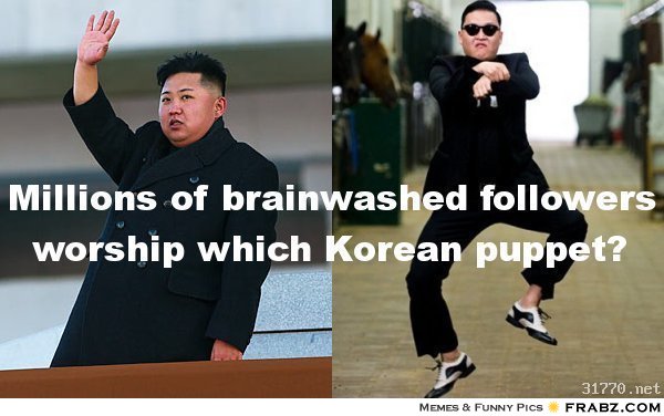 Millions Of Brainwashed Followers Worship Which Korean Puppet Funny Meme Picture