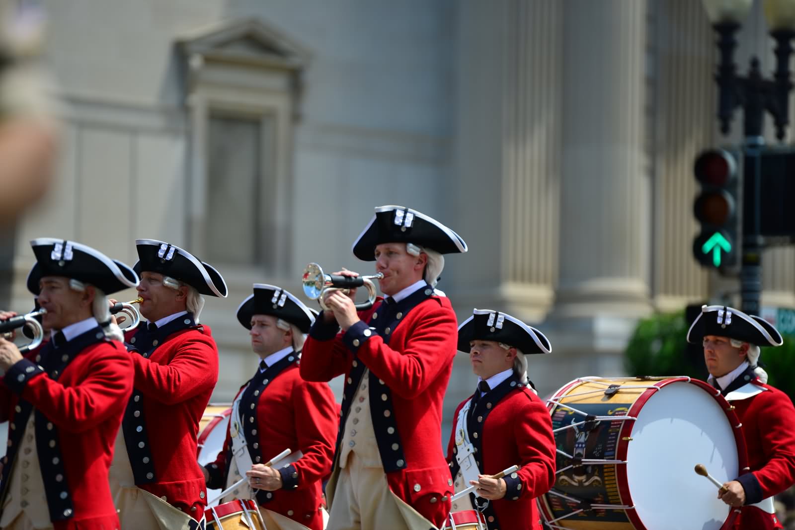 Musicians Taking Part In USA Independence Day Parade