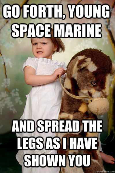 Oh Forth Young Space Marine Funny Meme Image