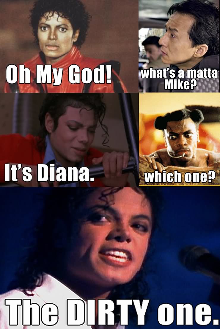 Oh My God it's Diana Funny Michael Jackson Meme Image
