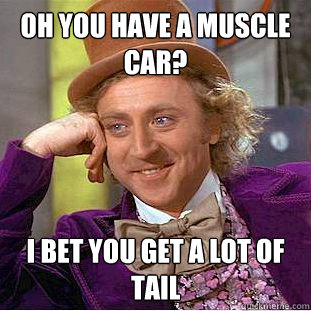 Oh You Have A Muscles Car Funny Muscle Meme Image