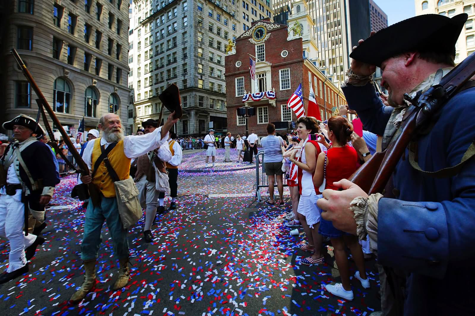 People Taking Part In United States Of America Parade Picture