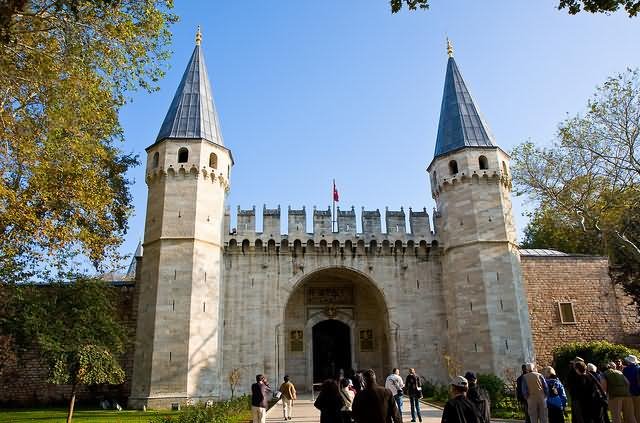 Salutation Gate Of The Topkapi Palace In Istanbul