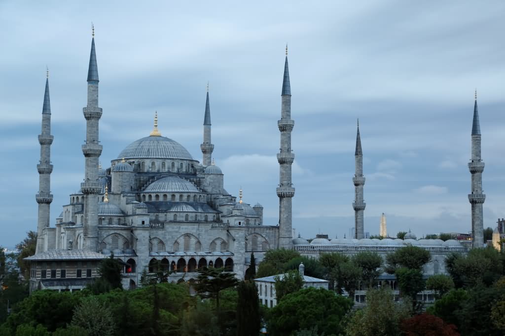 Side View Of Blue Mosque In Istanbul
