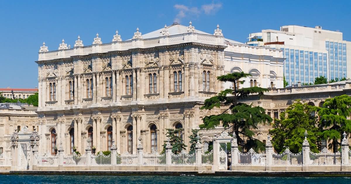 Side View Of Dolmabahce Palace