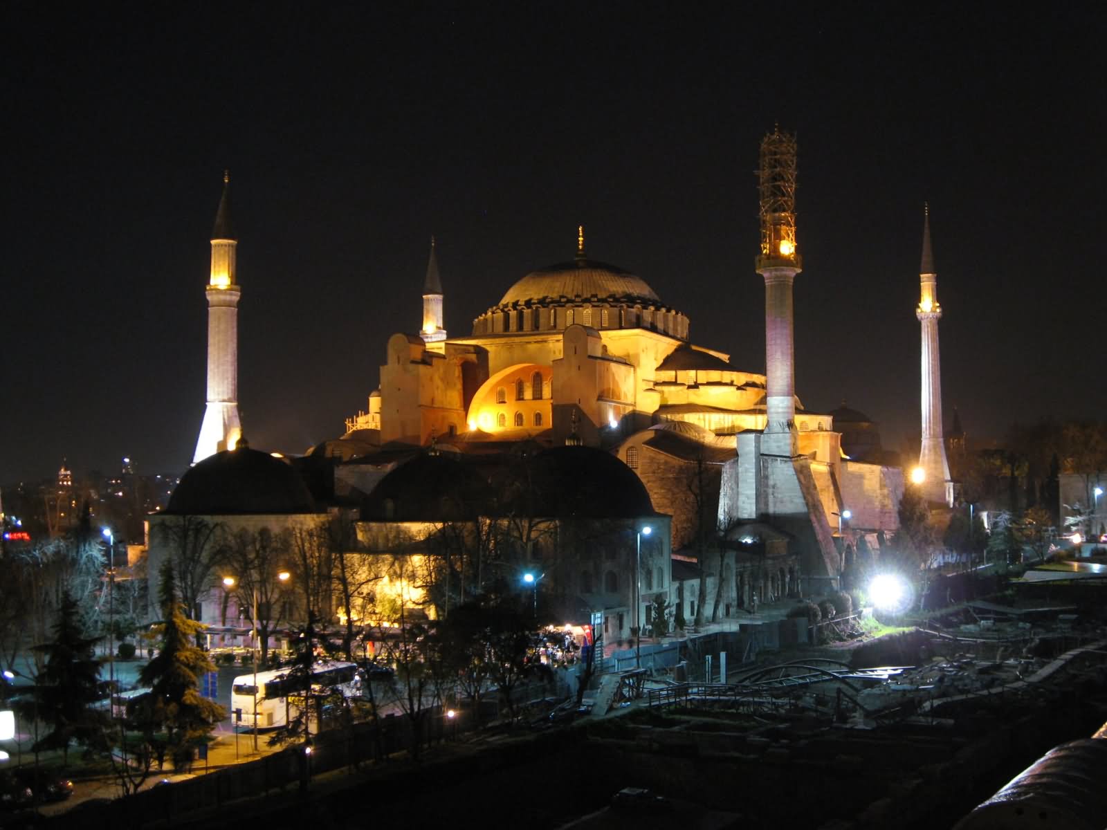 Side View Of The Hagia Sophia, Istanbul