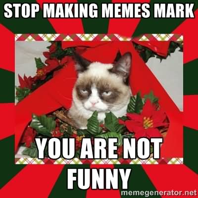 Stop Making Memes Mark You Are Not Funny Meme Photo