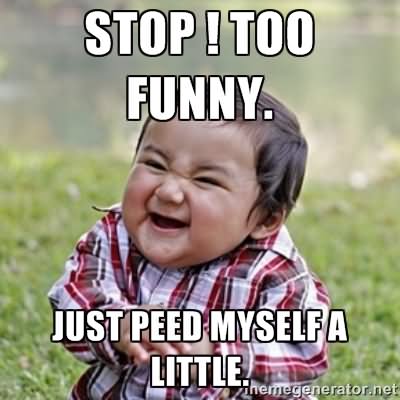 Stop Too Funny Just Peed Myself A Little Funny Stop Meme Image