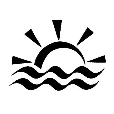 Sun And Waves Aquarius Tattoo Design