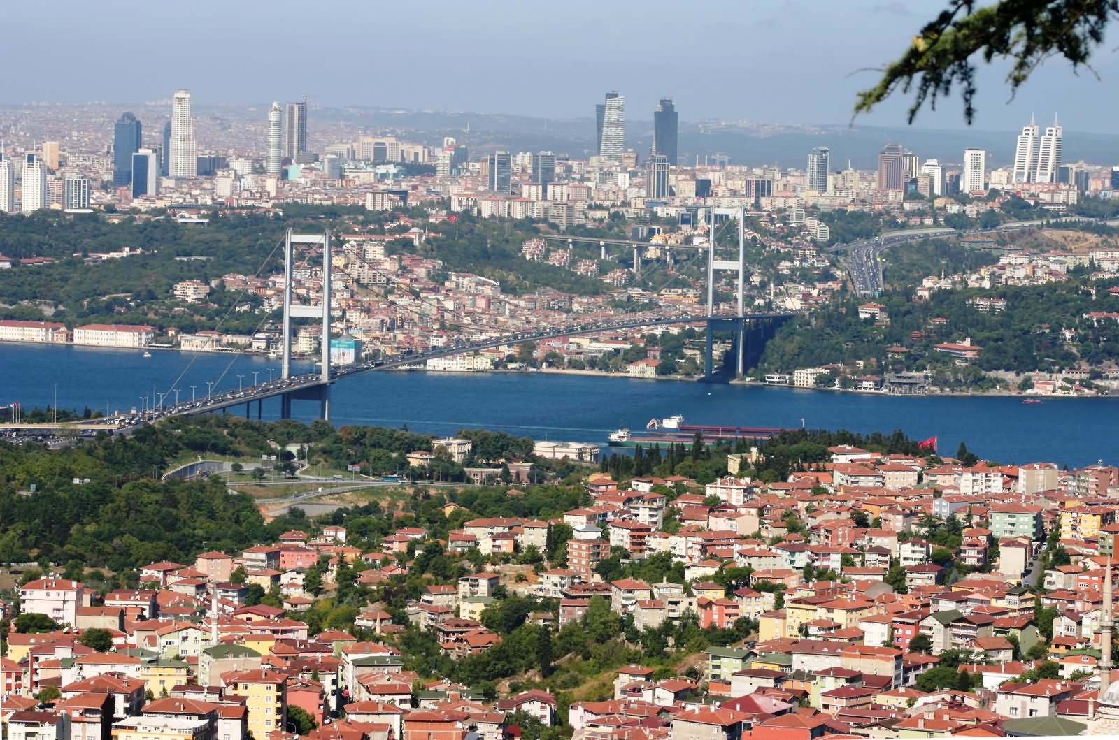 The Bosphorus Bridge And The City View Image