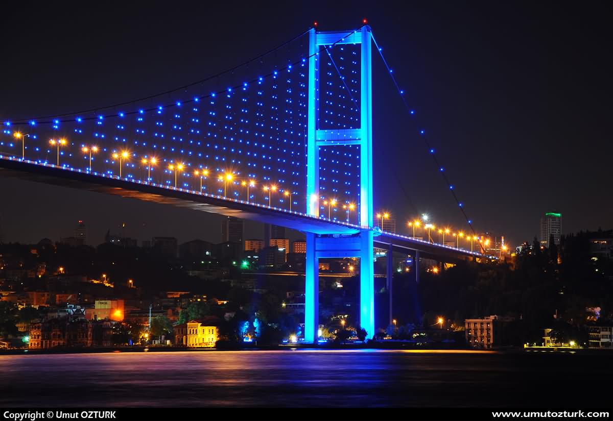 The Bosphorus Bridge At Night