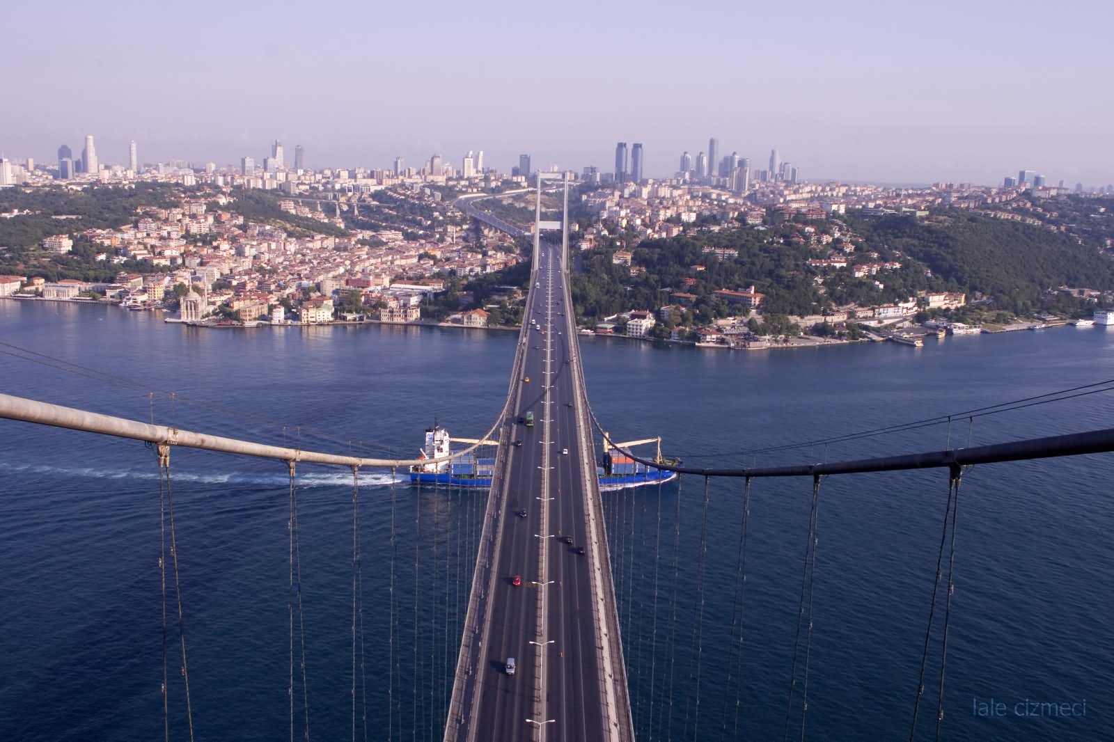 The Bosphorus Bridge View From Air