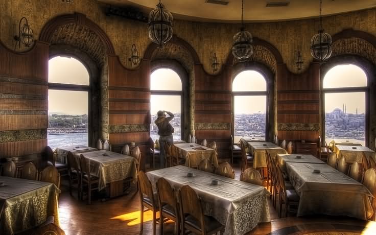 The Galata Tower Interior View