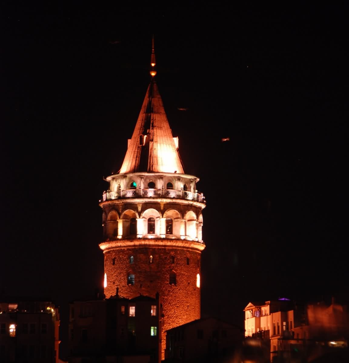 The Galata Tower Night View